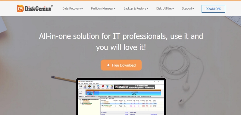 DiskGenius | Pen Drive Data Recovery Software