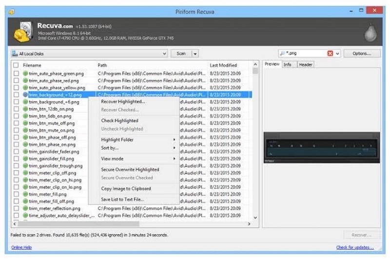 recuva | Recover Data Formatted Hard Drive